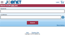 Tablet Screenshot of jobnet.com.au