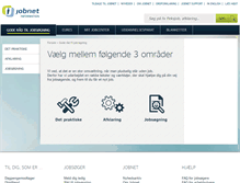 Tablet Screenshot of info.jobnet.dk